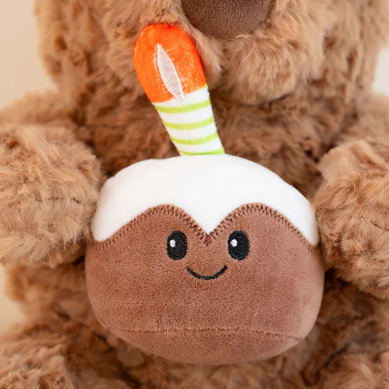 Plush Fluffy Cake Teddy Bear Stuffed Toy 40-50cm