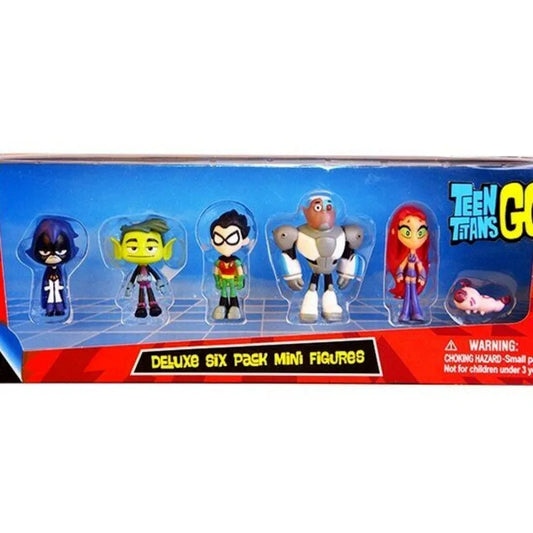 Teen Titans 5-Piece Hand Doll Model Set – Beast Boy, Steel, Spark, Crow & More