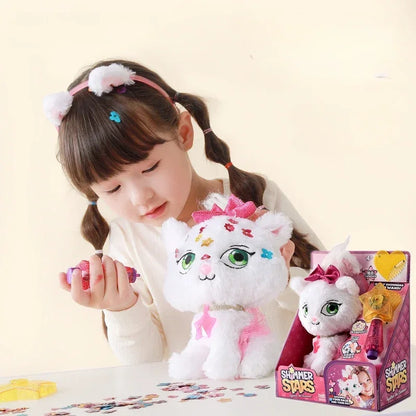 Shimmer Stars Plush Cat Stuffed Toy