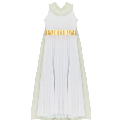 Girls Roman Grecian Athena Split Costume Dress (Age 6-16 YRS)