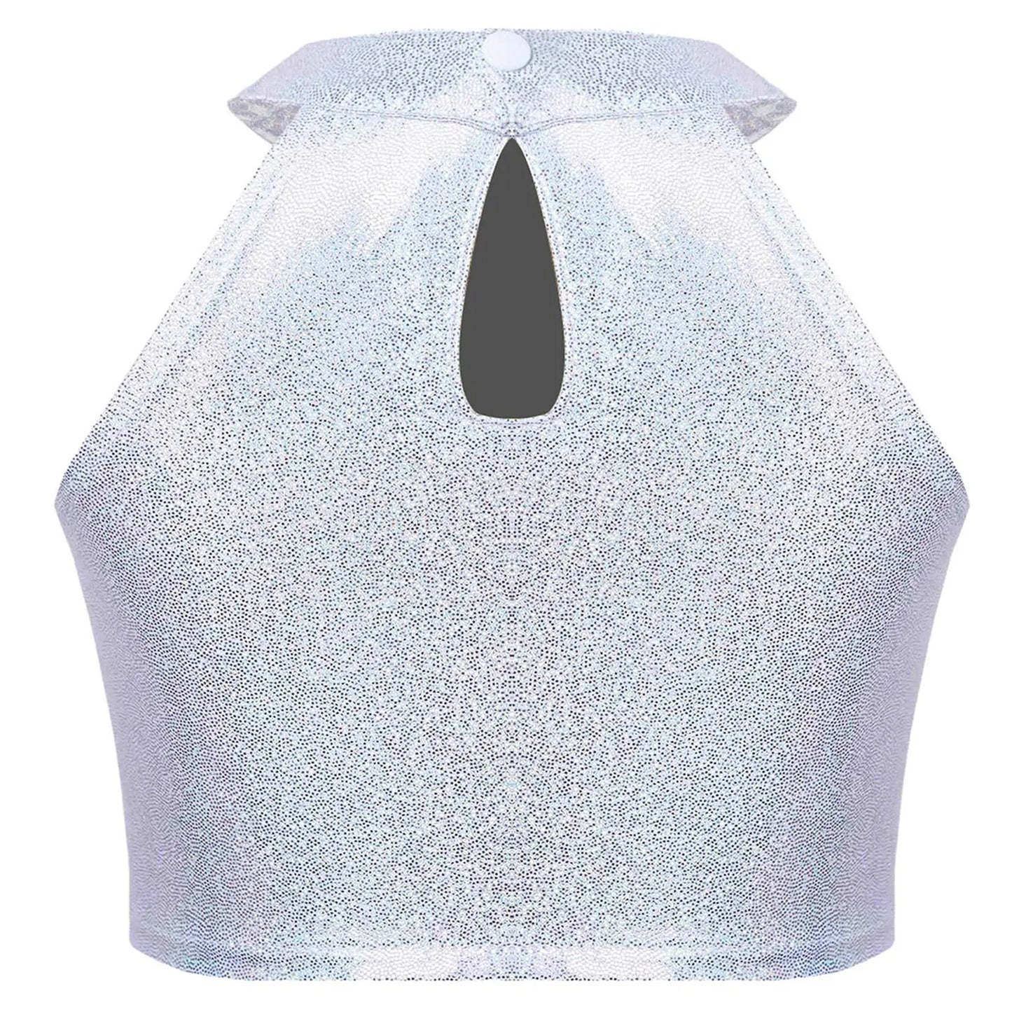 Girls Metallic Shiny Sleeveless Crop Top (Age 24M-16 YRS)