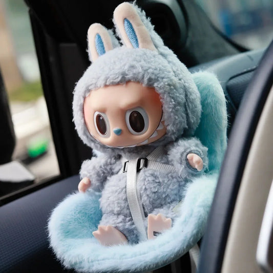 Labubu Doll Car Safety Seat – Plush Aromatherapy Edition | Fits Dolls up to 18cm