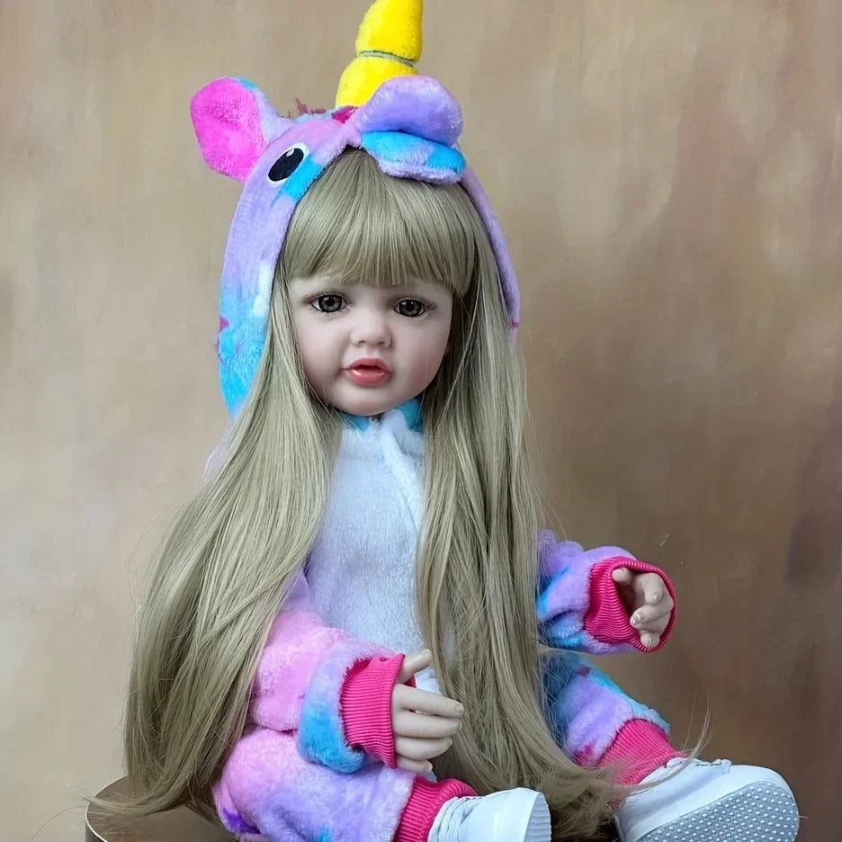 Reborn Baby Girl Blonde Hair Doll 55cm 55cm