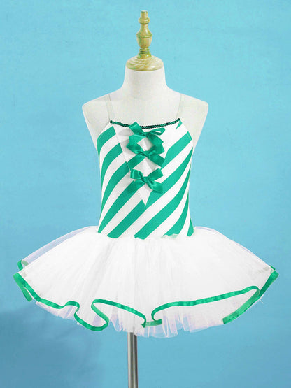 Girls Ballerina Fairy Prom Leotard Dress (Age 4-14 YRS)