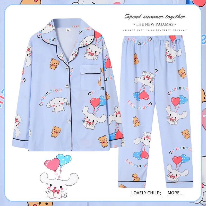 Girls/Boys Kuromi Pattern Pyjamas, (Age 5-11 YRS)