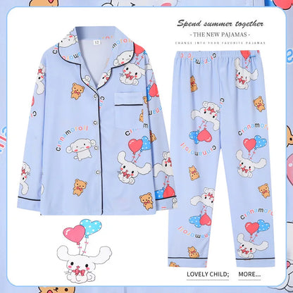 Girls/Boys Kuromi Pattern Pyjamas, (Age 5-11 YRS)