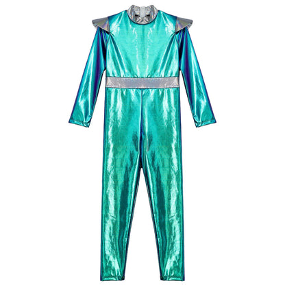 Girls Alien Robot Costume Jumpsuit (Age 6-16 YRS)
