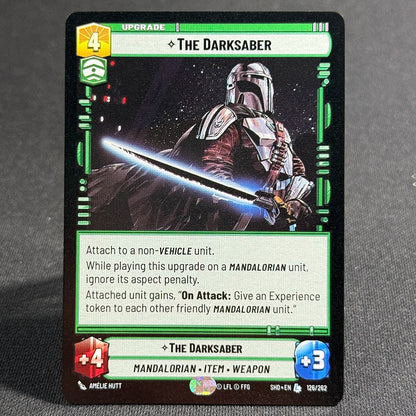 Star Wars Unlimited Proxy Card Set – Red Command Series | Boba Fett, Bodhi Rook, DJ Tech, Aggression & Barrage | Casual Play & Display The Darksaber(126)