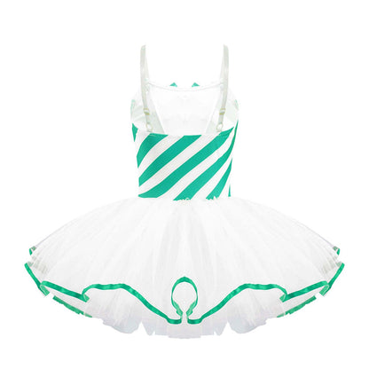 Girls Ballerina Fairy Prom Leotard Dress (Age 4-14 YRS)