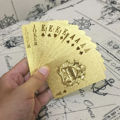 24K Gold Poker Playing Cards Deck