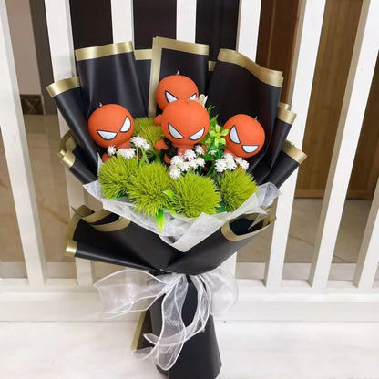 Figurines Spider-Man Pikachu Flower Gift Bouquet