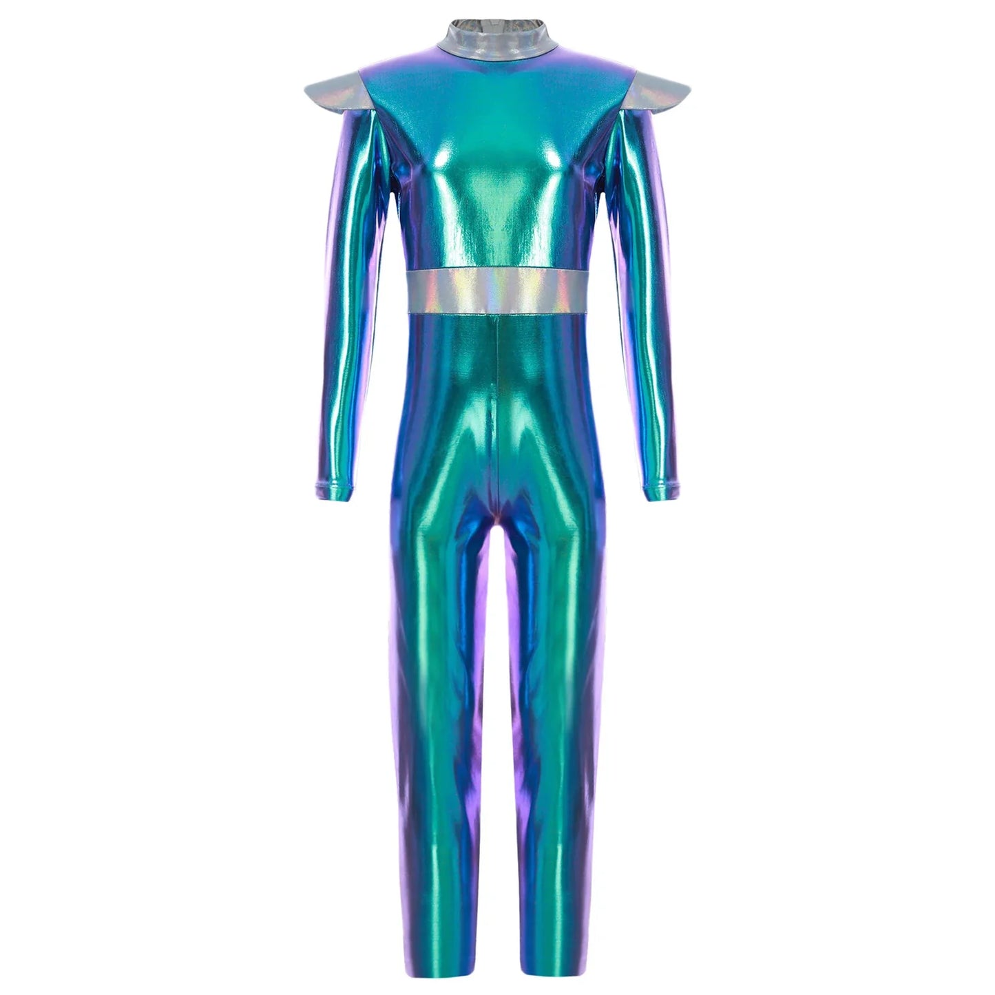 Girls Alien Robot Costume Jumpsuit (Age 6-16 YRS)