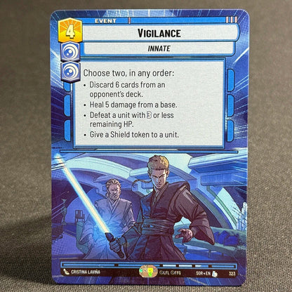 Star Wars Unlimited Proxy Card Set – Red Command Series | Boba Fett, Bodhi Rook, DJ Tech, Aggression & Barrage | Casual Play & Display Vigilance(323)