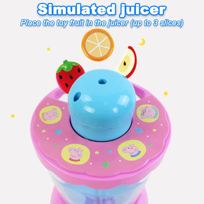 Peppa Pig Simulated Juicer Kids Playing House Emulation Blender Toy Simulation Fruits Toddler Early Tducation Children's Gifts