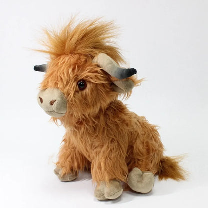 Plush Cute Highland Cow Stuffed Toy - 25cm