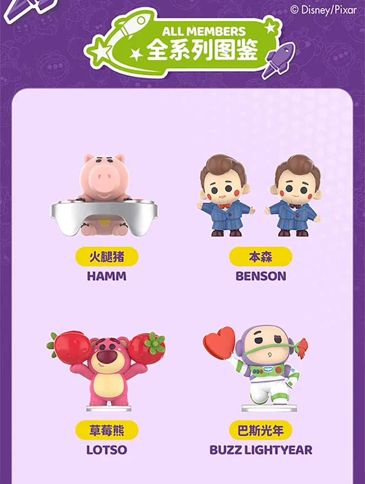 Original Miniso Disney Pixar Toy Story Lifeof Toys Series Mini Edition Doll Lovely Figure Blind Box Pendant Model Kids Toy Gift