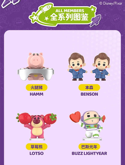 Original Miniso Disney Pixar Toy Story Lifeof Toys Series Mini Edition Doll Lovely Figure Blind Box Pendant Model Kids Toy Gift