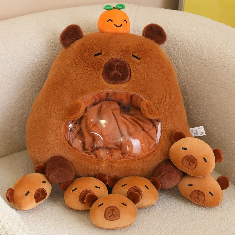 Plush Panda Koala Capybara Pudding Bag Stuffed Toy 35-50cm