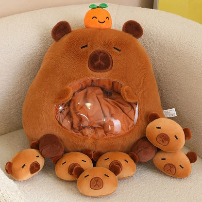 Plush Panda Koala Capybara Pudding Bag Stuffed Toy 35-50cm