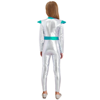 Girls Alien Robot Costume Jumpsuit (Age 6-16 YRS)