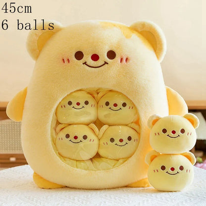 Plush Panda Koala Capybara Pudding Bag Stuffed Toy 35-50cm
