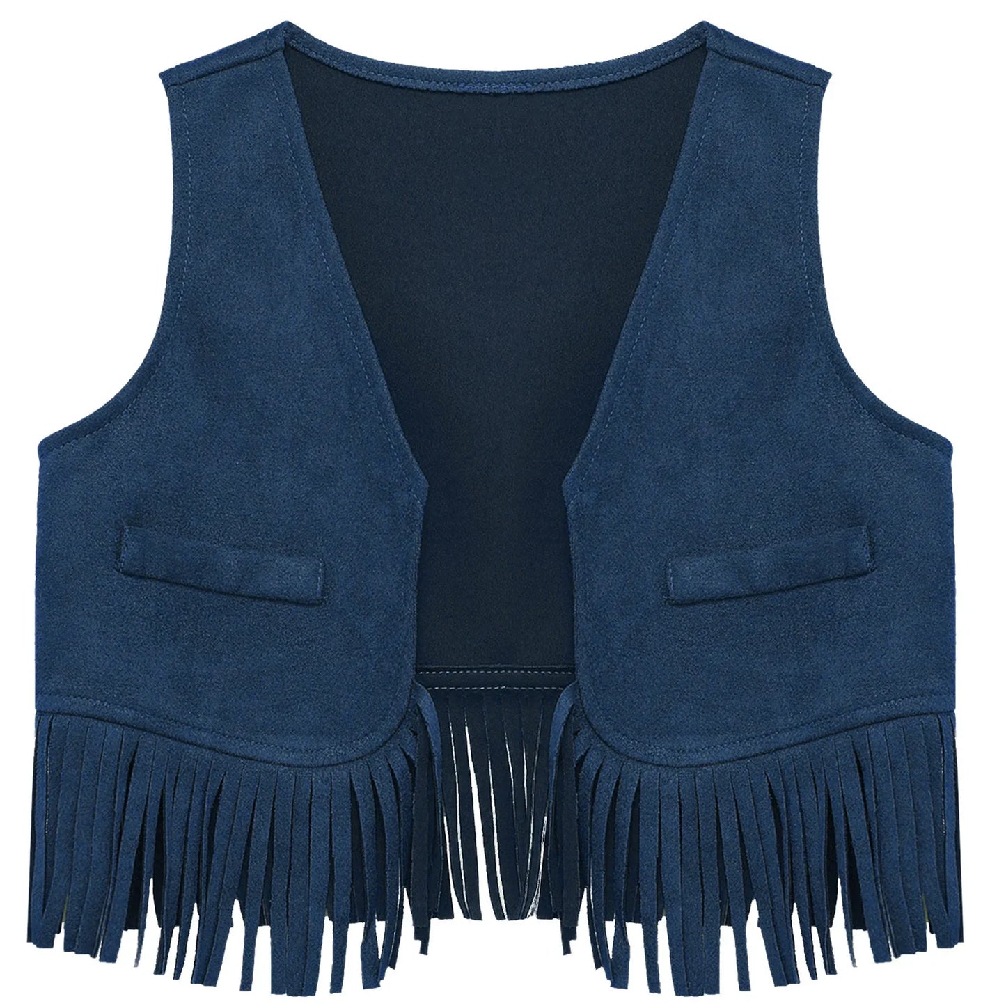 Baby Boys/Girls Western Cowboy Suede Tassels Vest (Age Newborn-24M)