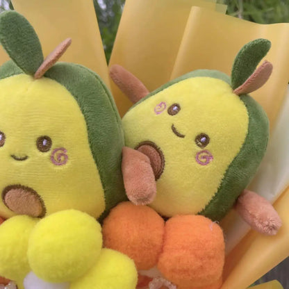 Plush Bubble Tea Avocado Flower Gift Bouquet