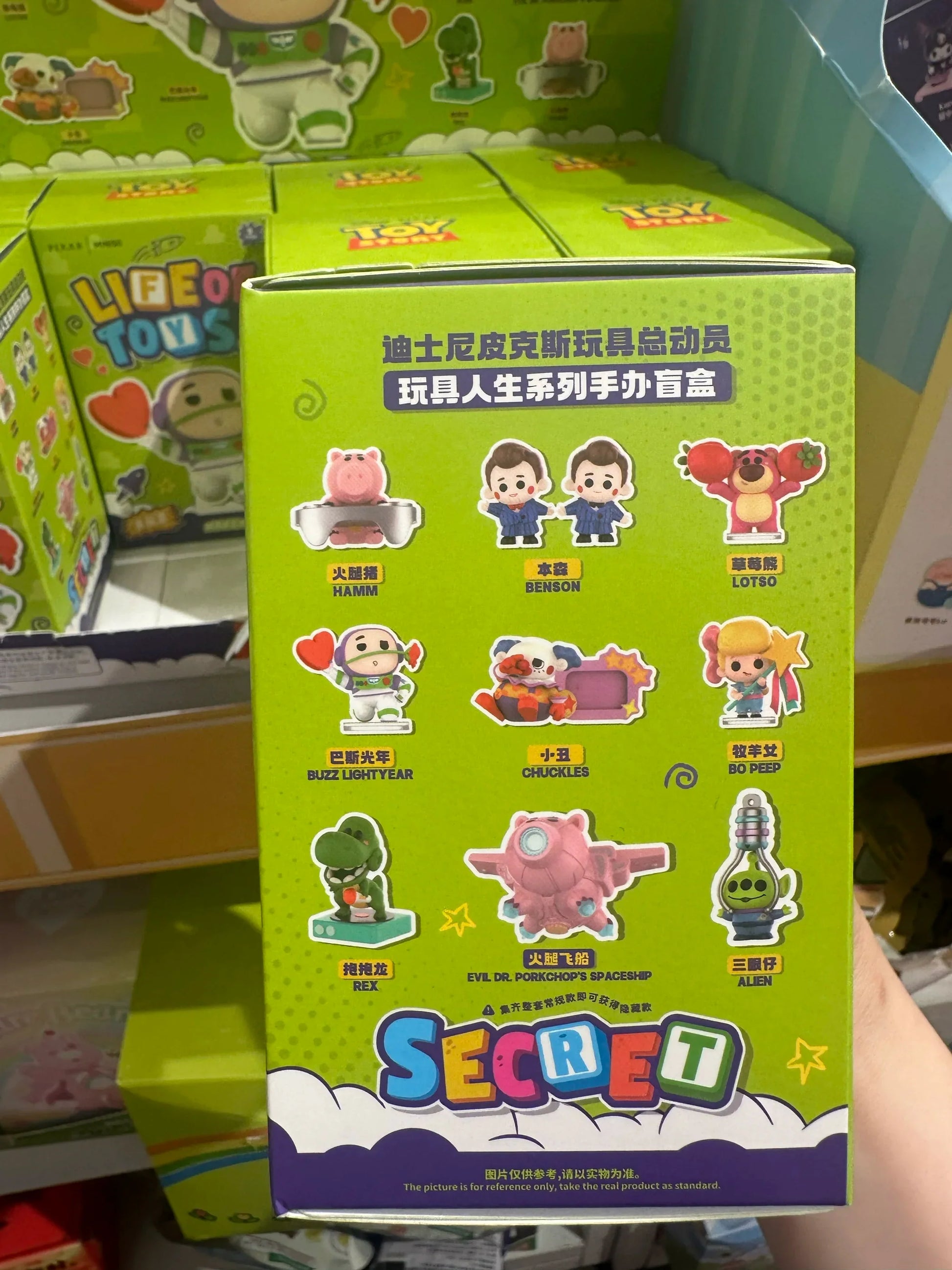 Original Miniso Disney Pixar Toy Story Lifeof Toys Series Mini Edition Doll Lovely Figure Blind Box Pendant Model Kids Toy Gift