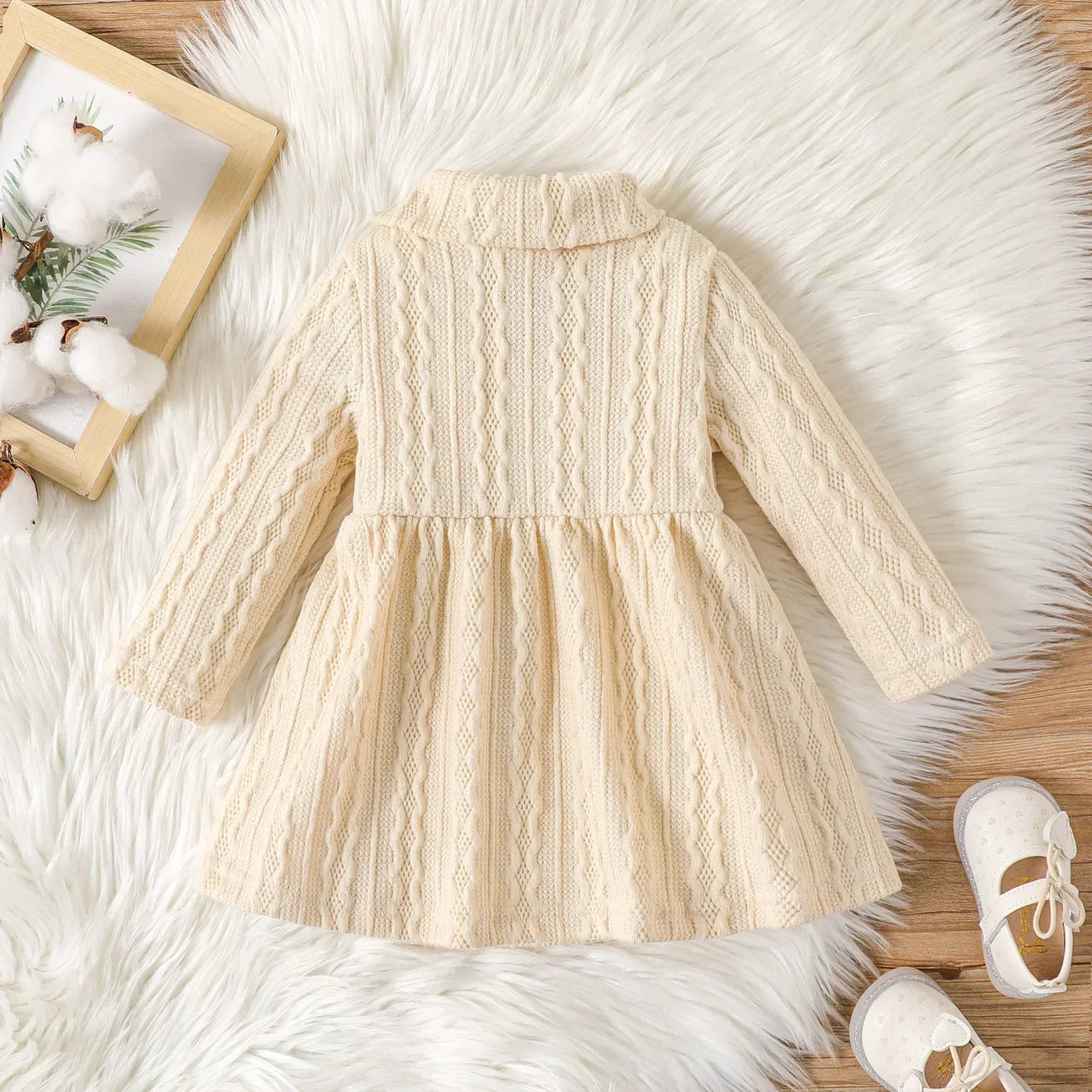 Baby Girls Lapel Dress (Age 3M-24M)