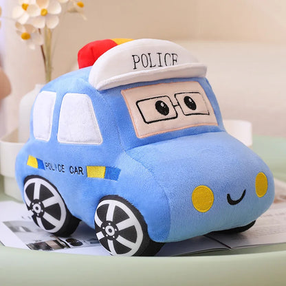 Plush Police Ambulance Taxi Cars Stuffed Toy - 30/40CM