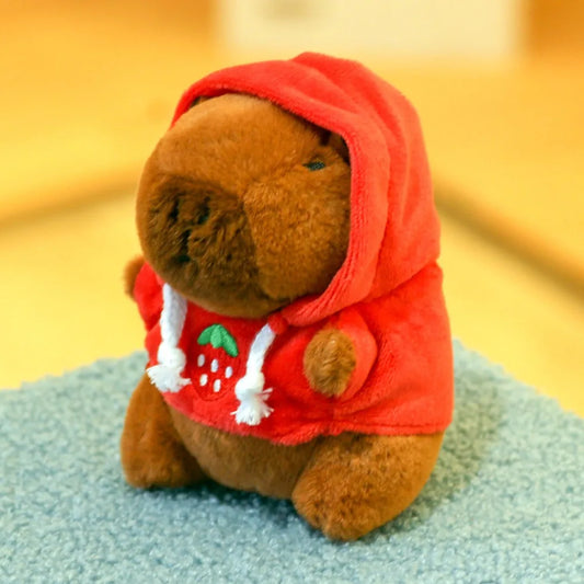 Plush Cute Capybara Stuffed Toy Hoodie with Wings - 12cm