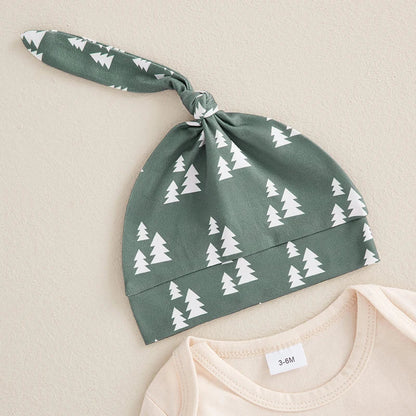 Baby 1st Christmas Bodysuit Trousers & Hat (Age Newborn-18M)