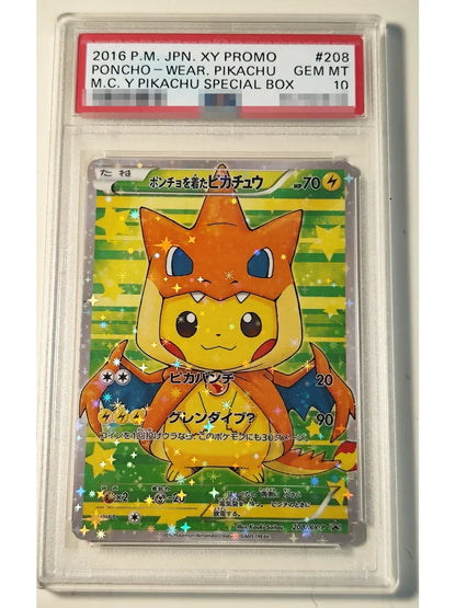 DIY Pokemon PTCG Cosplay P10 Rating Card Pinka 9PCS/Set Anime Peripheral Game Collection Card Holiday Gift