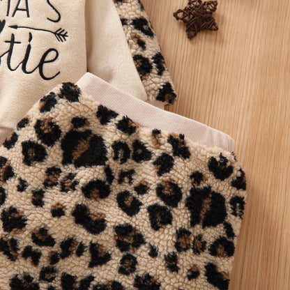 Baby Girls “Mamas Bestie” Fleece Long-Sleeve Hoodie (Age 3M-24M)