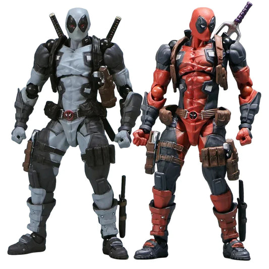 Deadpool 2.0 Grey Action Figure Movable Joints Toy