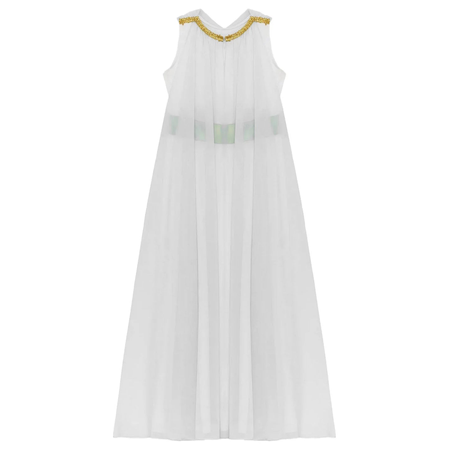 Girls Roman Grecian Athena Split Costume Dress (Age 6-16 YRS)