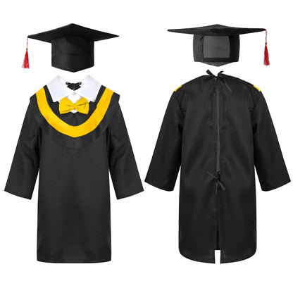 Kids Graduation Gown With Tassel Cap (Age 4-12YRS)