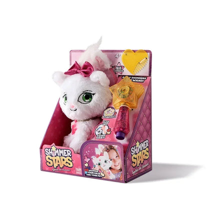 Shimmer Stars Plush Cat Stuffed Toy