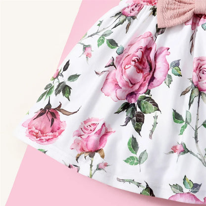 Baby/Toddler Floral Print Dress & Cardigan Set (Age 6M-3YRS)