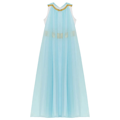 Girls Roman Grecian Athena Split Costume Dress (Age 6-16 YRS)