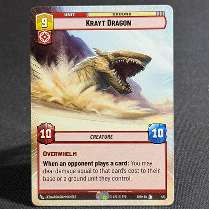 Star Wars Unlimited Proxy Card Set – Red Command Series | Boba Fett, Bodhi Rook, DJ Tech, Aggression & Barrage | Casual Play & Display Krayt Dragon(441)