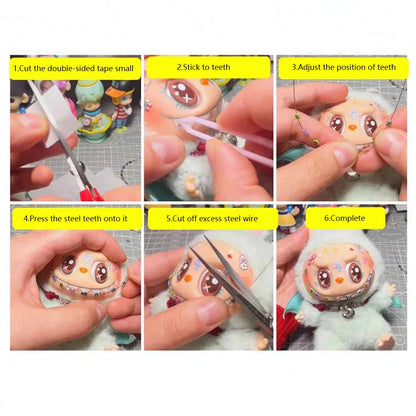 Labubu Doll Steel Teeth Colorful Braces Accessories