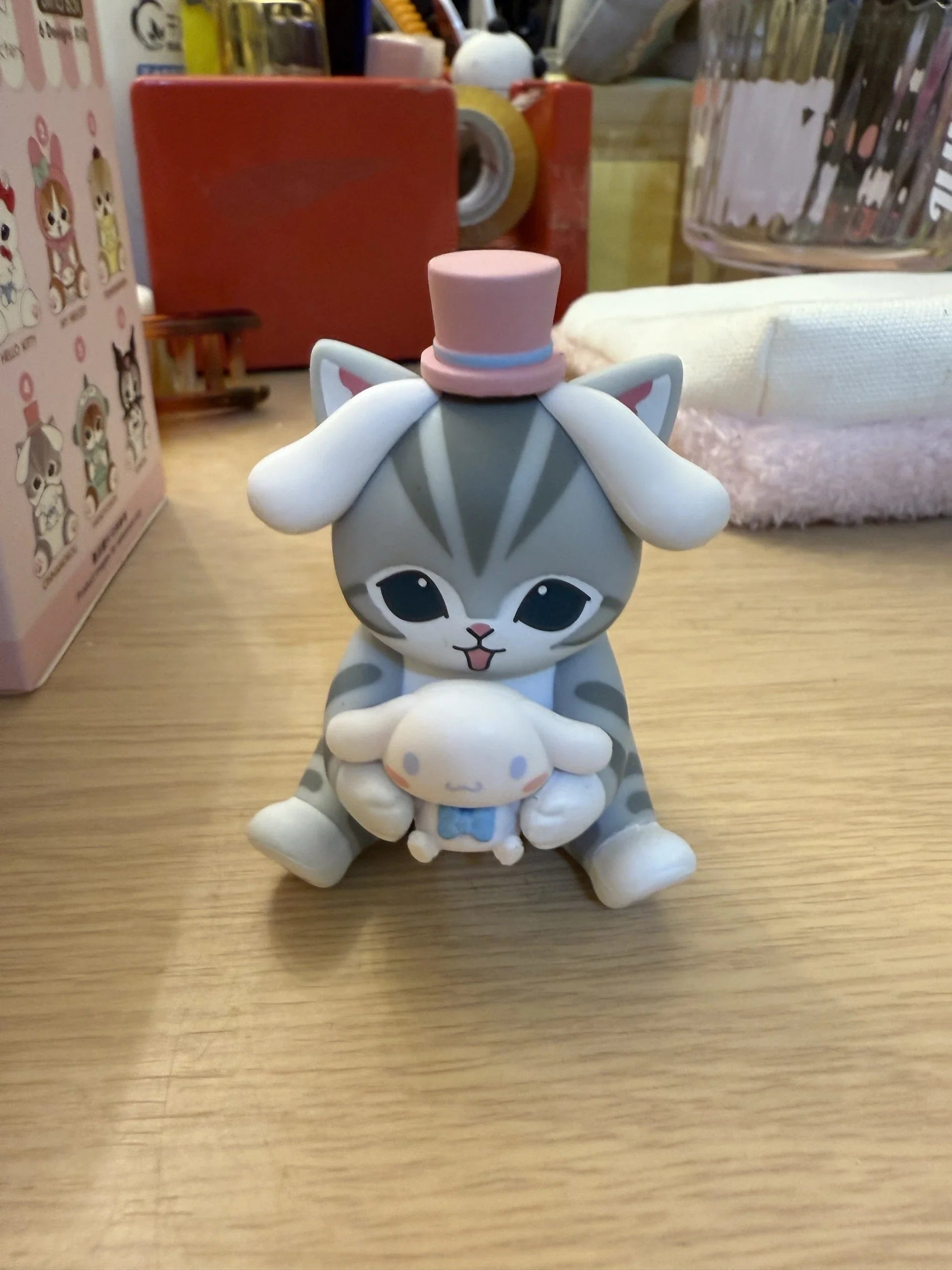 Mofusand x Sanrio Characters Vinyl Dolls – Finished Model Figures | Hello Kitty, Kuromi, My Melody & More