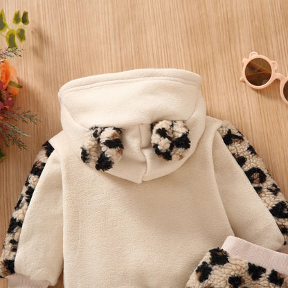 Baby Girls “Mamas Bestie” Fleece Long-Sleeve Hoodie (Age 3M-24M)