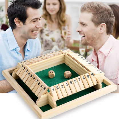 Shut The Box Deluxe Dice Board Box Game