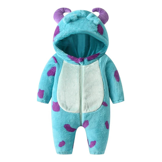 Cute Animal Costume for Toddler Baby Girl Boy Halloween Costume Long Sleeve Fuzzy Warm Fall Winter Clothes Halloween Gifts S