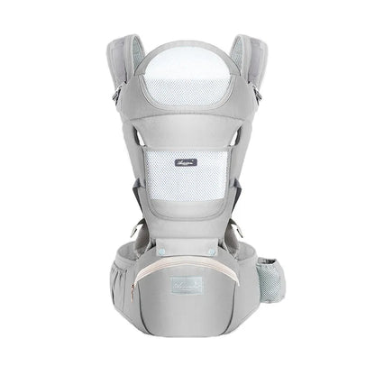 Ergonomic Baby Carrier Backpack Hipseat Carrier Gray
