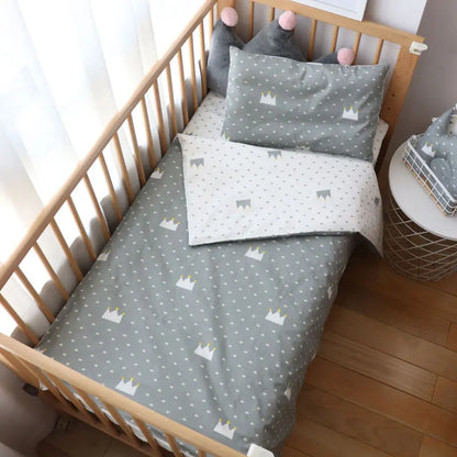Baby Crib Bedding Pillowcase Duvet Cover & Sheet (3 Pack)