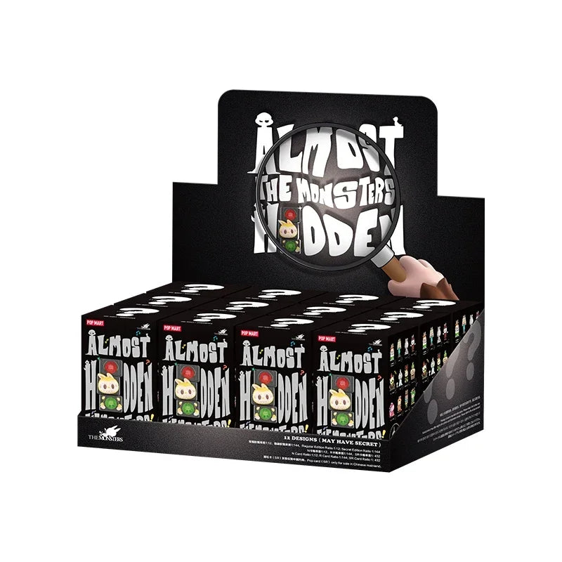 POP MART THE MONSTERS Almost Hidden Series Blind Box Toys Kawaii Anime Action Figure Caixa Caja Surprise Mystery Box Dolls Girls All 12 pieces