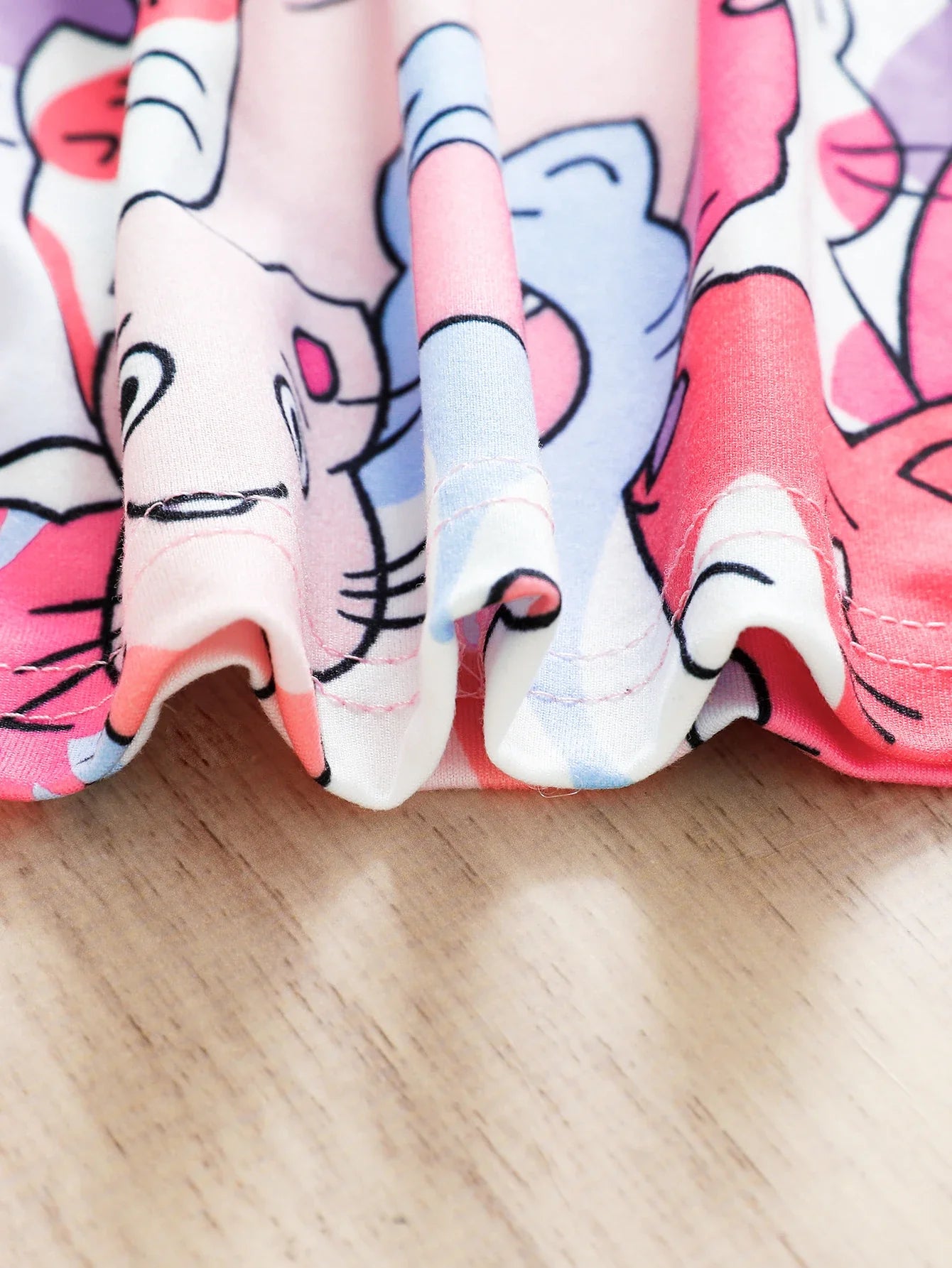 Girls Cat Print Dress (Age 3-7 YRS)